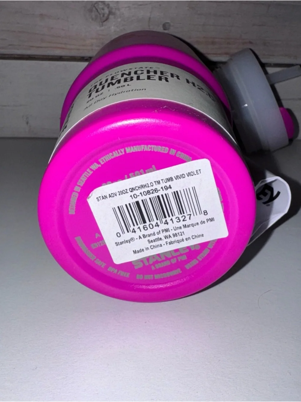 Stanley 20oz Quencher Tumbler VIVID VIOLET Summer 2024 Heat Wave Collection NWT - Picture 4 of 5